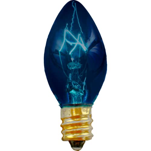 Luces de cadena para patio exterior 25 ft C-9 Azul miniatura 5