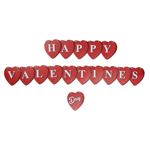 Oye Happy - Happy Valentine’s Day Heart Banner | Romantic Hanging Decoration for Valentine’s Day