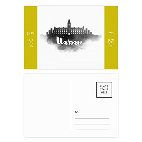 Carte postale Varsovie Pologne lot de 20 pièces cadeau pour ami