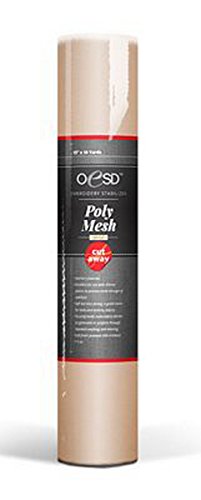 OESD Polymesh Cut-Away Embroidery Stabilizer Beige 1.5oz 15" x 10yd - HBC15-15G