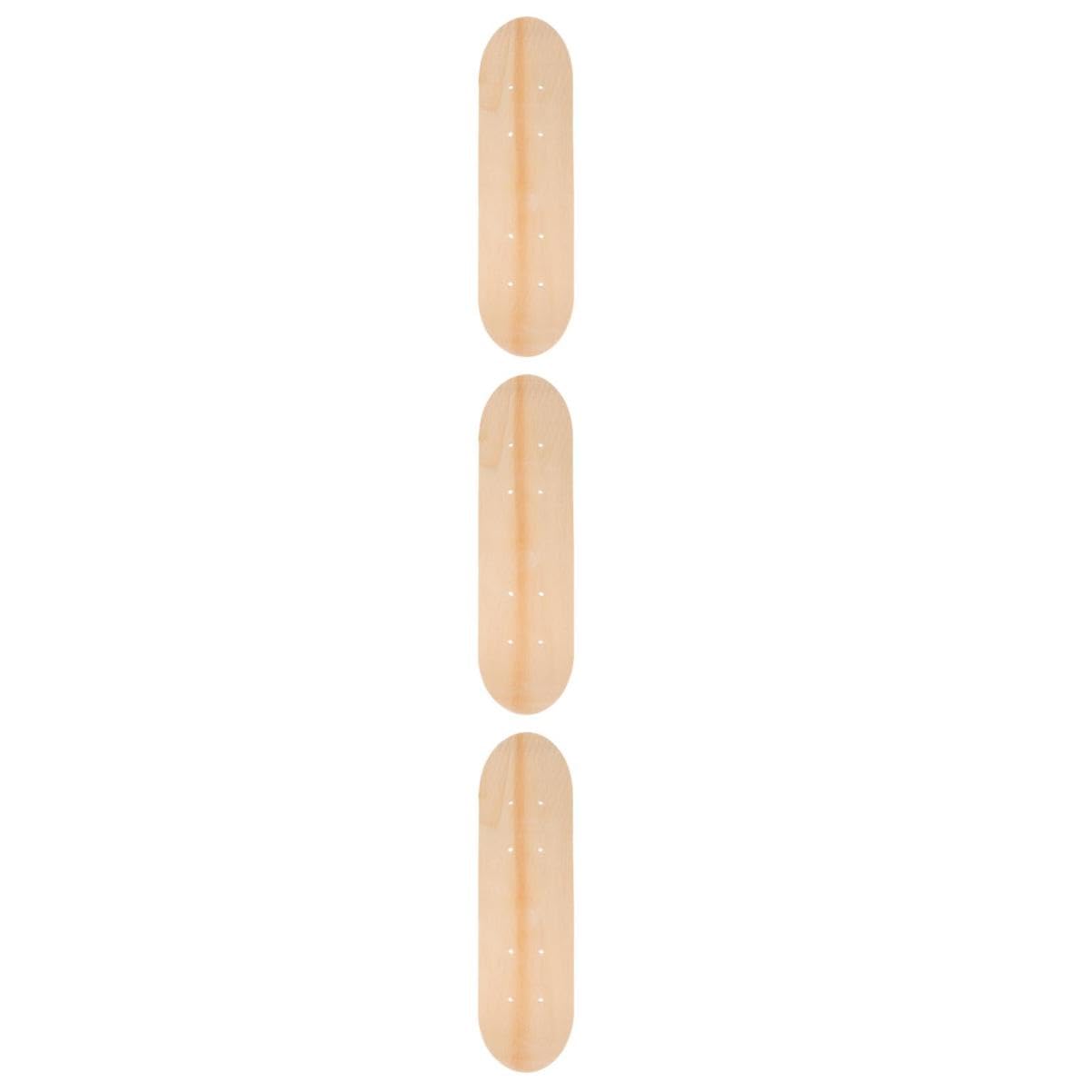 Anneome 3 Stück Blank Skateboard Deck aus Leichtem Ahornholz Doppelseitig Roh für DIY Graffiti Malerei Robustes zum Kreativen Bemalen