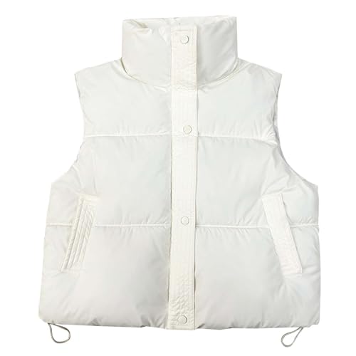 Gilets matelassés en velours côtelé pour femme 2025 veste sans manches bouffante hiver