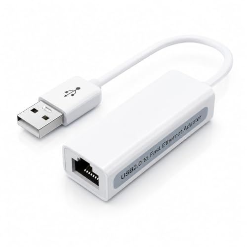 Image of FORIDA USB 2.0 to Ethernet LAN Adapter RJ45, 10 /100 Mbps Network Converter for Laptop & PC, Compatible with Windows 11 /10 /8 /7, Mac OS & Linux, Plug & Play USB to LAN Adapter
