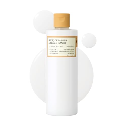 FULLY Rice Ceramide Essence Toner Milky Korean Toner for Glass Skin Hydrating Rice Water & Ceramide Formula for Moisture Barrier Dewy Glow Fragrance-Free Vegan & Dermatologist Tested 250ml
