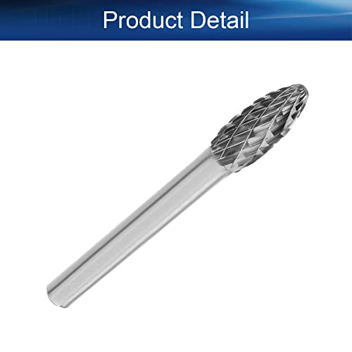 Fresa rotativa ovalada doble corte 8mm para madera y metal miniatura 4
