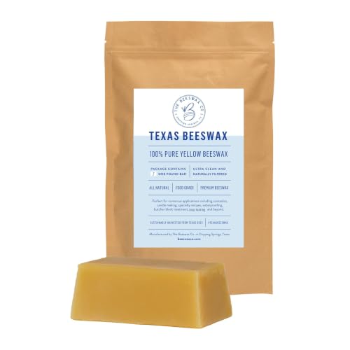 The Beeswax Co. 100% Pure Texas Beeswax Block 1 lb