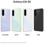Samsung Galaxy A36 5G (128 Go) Galaxy AI, écran Super AMOLED 120 Hz de 6,7po, appareil photo de 50 Mpx, débloqué - Noir