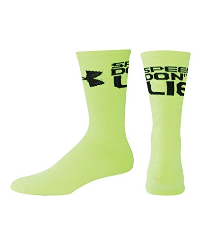Under Armour Men's UA Speed Don't Lie Crew Socks Large High-Vis Yellow