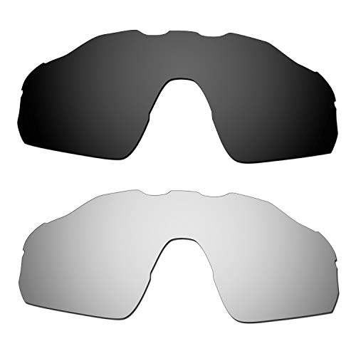 Lentilles de rechange Oakley Radar EV Pitch en noir et titane pour lunettes de soleil hommes