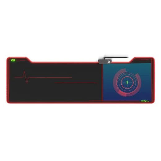 Couchmaster® XXL-LED Gaming Mouse Pad - Limited Cyberpunk Design - Fits CYCON² by nerdytec - Color Adjustment Memory - Color Change - High Precision Fabric Surface - Anti-Slip Backside