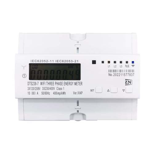 Compteur d'énergie bidirectionnel triphasé 80A pour stopper le gaspillage électrique
