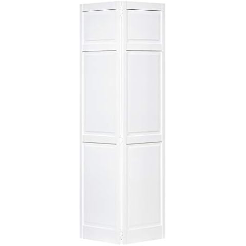Kimberly Bay Closet Door, Bi-fold, 6-Panel Style Primed White Cover