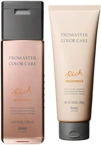 【セット買い+レジ袋】 プロマスター カラーケア リッチ シャンプー 250ml× トリートメント 200g