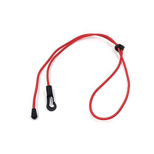 Bitray Kayak Paddle Leash, 2 PCS Adjustable Canoe Paddle Fishing Kayak Paddle Tether Cord Strap with Snap Hook for Kayaking Canoe SUP Board Rowing Surfing Cycling,Red