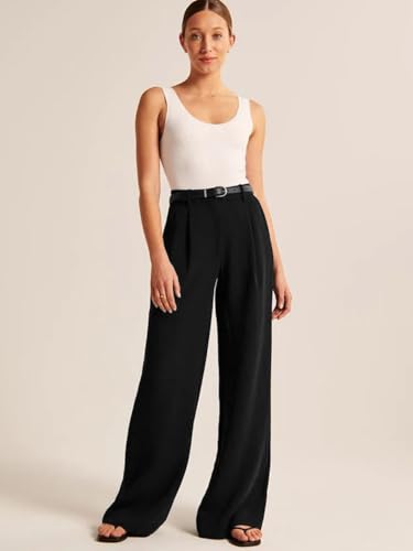 Image of KERI PERRY Trousers for Woman Pants Women's Formal Office Korean | Beige Track Pant | Straight | Cotton Spandex Stretchable Trouser | High-Waisted Bottom Wear