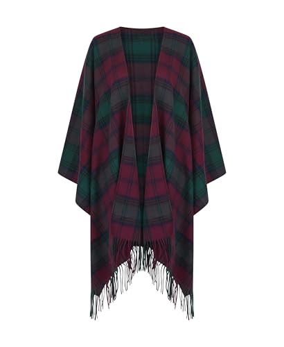 100% Lambswool Ruana Cape