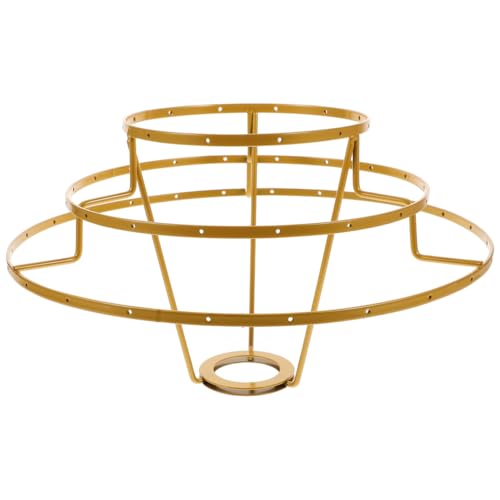 Image of DOITOOL Lampshade Frame 11 Inch Metal Wire Ring Support for DIY Light Fixtures Table Wall Pendant Lamp Replacement Cage Guard