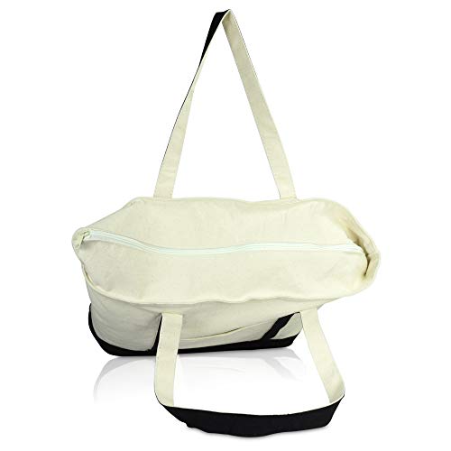 Bolso Tote DALIX Inicial R Negro con Cierre miniatura 6