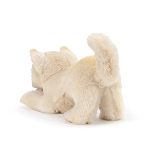 Demdaco 5004730388 Mix Rescue Breed Dog Soft White 10 Inch Plush Fabric Stuffed Figure Toy thumb #2