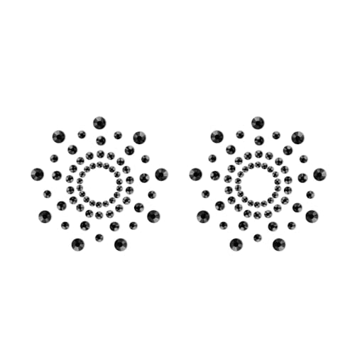 Image of Bijoux Indiscrets FLASH Pasties - Glitter Reusable Nipple Covers for Women - Self-Adhesive Body Jewelry for Any Occasion