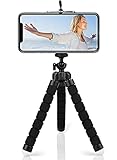  Trípode Flexible para Móvil y Cámara.Soporte con Forma de Pulpo para Smartphone.Palo Selfie con Rotacion 360º