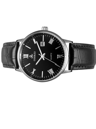 Image of Men's Mechanical Automatic Watch - Leather Strap, Waterproof, Classic Casual Wristwatch