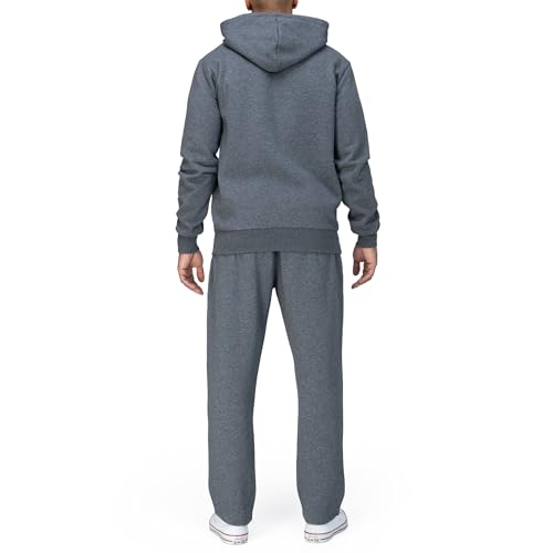 Basisstoff Laufforest Herren Jogging Anzug Dunkelgrau Gr. M