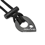 Ödland Feuerstahl-Halskette - Feuerstarter für Outdoor-Abenteuer mit multifunktionalem Paracord- inkl. Striker aus Stahl für Camping, Wandern, Survival