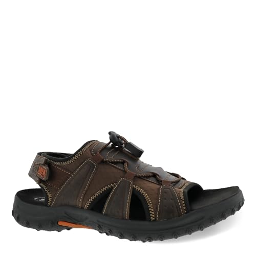 Drew Waves Men's Sandal with Removable Footbed Brown Leather Combo - 13 6e