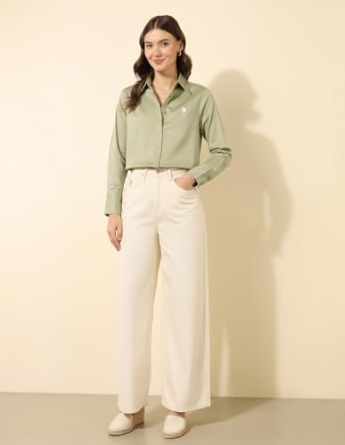 Image of Cotton Sateen Regular fit Shirt