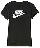 Nike M dchen G Nsw Tee Dptl Basic Futura T Shirt, Schwarz-weiss, M EU