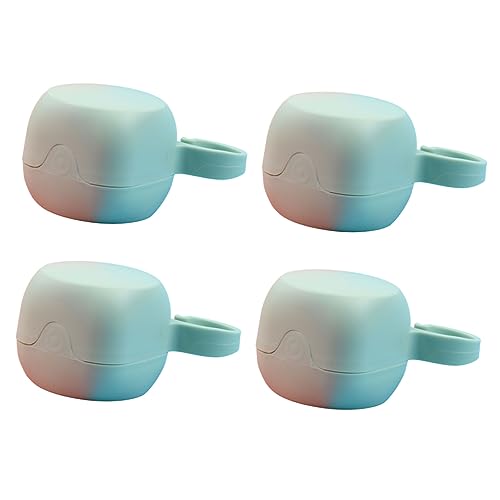 ERINGOGO Pacifier Storage Box 4 Pieces Newborn Pacifier Box Sealed Lid Travel Accessory Color