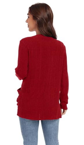 Image of GRECERELLE Womens Long Sleeve Lightweight Open Front V-Neck Casual Cardigan Sweaters Outerwear with Pockets 2025, S-2XL
