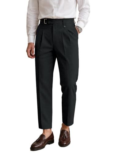 Image of TAGDO Men's Solid Colour Pant with Pocket || Casual Trosuer || Formal Trouser || Formal Slim Fit Pleated Pants for Men (2049)