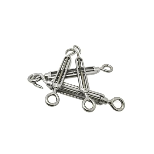 Tensor Abierto de Acero Inoxidable 304 con Ojo y Gancho para Ajuste de Cables, 1 Pieza M4 miniatura 3