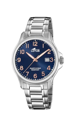 Lotus Reloj Analógico para Hombre de Cuarzo con Correa en Acero Inoxidable 18645/2