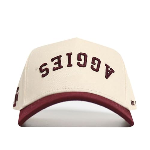 No Rivals Officially Licensed Texas A&M Aggies Upside Down Texas A&M Aggies Hat - Classic Colors NCAA Snapback Cap for Men and Women Multicolor
