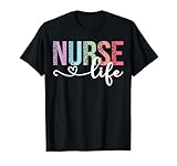 Women Nurse Life RN LPN CNA Leopard Nurse Week Healthcare T-Shirt