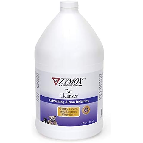 Zymox Ear Cleanser Solution for Dogs and Cats, 1 Gallon Cover