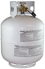 MANCHESTER 10504TC101 Propane Tank 20 Pound Capacity White Steel