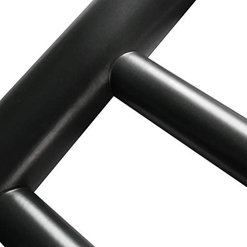 HEATGENE Towel Warmer 8 Bar Plug-in Curved Bath Towel Heater Towel Warmer for Bathroom Plug-in Drying Rack Matte Black