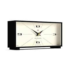 NEWGATE® Thunderbird Silent Sweep Mantel Clock No Tick Noise Mid Century Modern Mantel Clock Living