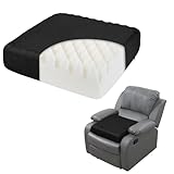 HOMBYS 5' Thick Egg Shaped Foam Recliner Chair Cushion for Elderly, Thicken & Extra Large Seat Cushion Cahir Pad for Couch, Armchair, Wheelchair for Easy to Stand Up & Reduce Hip & Lumbar Pain, Black