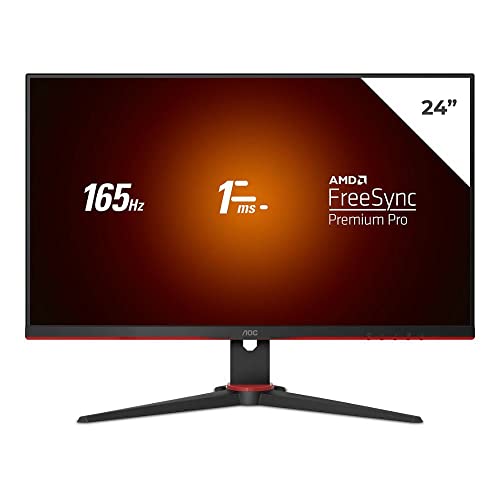 Monitor Gamer AOC Viper com 165Hz, 1ms, tela 24 Polegadas Full HD