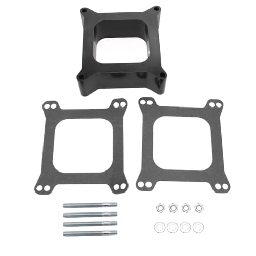 2 Open Phenolic Carburetor Spacer for Holley 4150 4160 4 Barrel Carb - Compatible with SBC BBC Small Block Big Block Chevy Engine