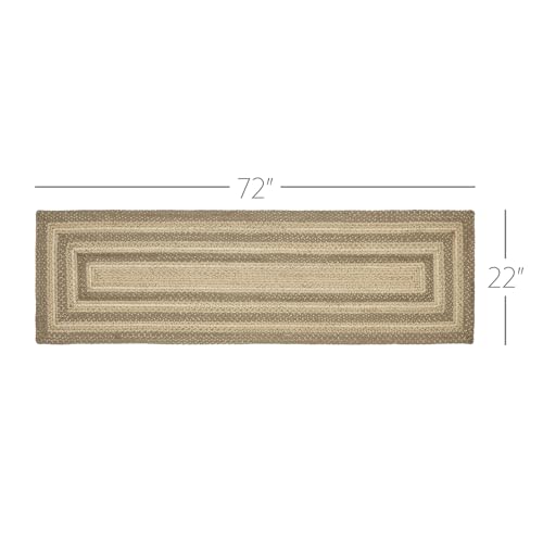 VHC-Brands-Cobblestone-Rug-Hall-Runner-with-PVC-Pad-Jute-Blend-Rectangle-Tan-Grey-White-22×72-inches VHC Brands Cobblestone Rug Hall Runner with PVC Pad Jute Blend Rectangle Tan Grey White 22×72 inches