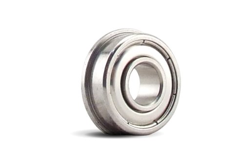 SFR168-UUEE #3, 1/4 x 3/8 x 1/8F inch, Stainless Steel Flanged Radial Bearing SFR168-UUEE #3