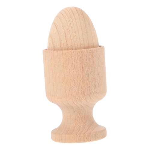 HEALSOPTHY Juguete Montessori de Madera para Ejercicio de Encaje de Huevos con Huevera y Seguro para Desarrollo Sensorial y Coordinación Manual Bebés y Niñas