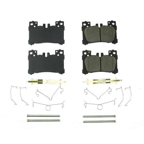 Image of PowerStop Rear Brake Pads for Lexus LC500 2018-25 |LC500h 2018-23 |LS500 2018-23 |LS500h 2019 - Z17 Ceramic Brake Pads with Installation Hardware, 17-2063