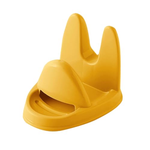 ​​Estante compacto solución práctica​​ Soporte antideslizante para cuchara, tenedor, espátula, estante de almacenamiento, soporte para tapa de, utensilio de cocina, soporte para (Yellow, One Size)